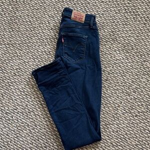 Levi's Women's Dark Blue Skinny Jeans long
